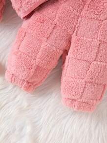 SHEIN 5pcs/Set Embroidered & Thermal Lined Clothing Gift Set For Baby Girls, Warm & Comfortable, Casual Style, Fall/Winter - Pink - View 5