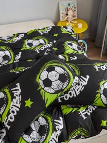 3 pezzi Set copripiumino con stampa di camion nero e rosso, traspirante e super morbido, adatto per tutte le stagioni (1 copripiumino + 2 federe, senza imbottitura), camera da letto/camera degli ospiti, disponibile in misure oversize/queen/matrimoniale/singolo - nero - Visualizzare 8