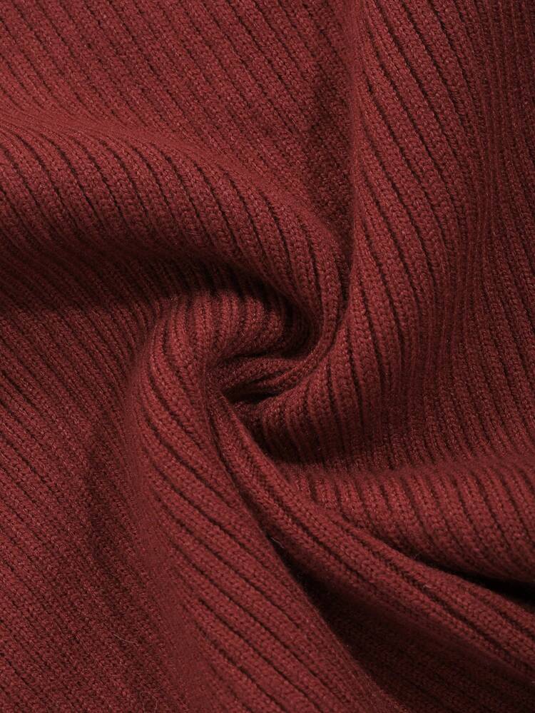 Women V-Neck Long Sleeve Elegant Floral 3D Pattern Knitted Sweater Dress, Autumn & Winter,Fall Women Clothes Red Women Dresses,New Year