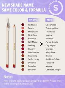 SHEGLAM Lip Facts Lip Liner-Purple Smoke Creamy-Matte Lip Liner Pencil High Pigment Not Easyto Fade Silky Smooth Matte Contour Tint Lip Makeup Graduation Birthday Holiday Summer Fall Autumn Y2K Fancy Fashion Women Brand Makeup Cosmetic Beauty Party Beach Travel Camping Outdoors School Campus Trip Festivals Decor Gift Present Rose Girl Cosplay Best Color Charm Vibe
