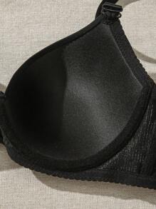 2件套女士钢圈文胸，猎豹印花上衣