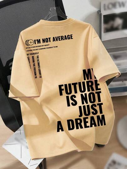 SHEIN 青少年男孩休闲简约圆领短袖 T 恤，适合夏季