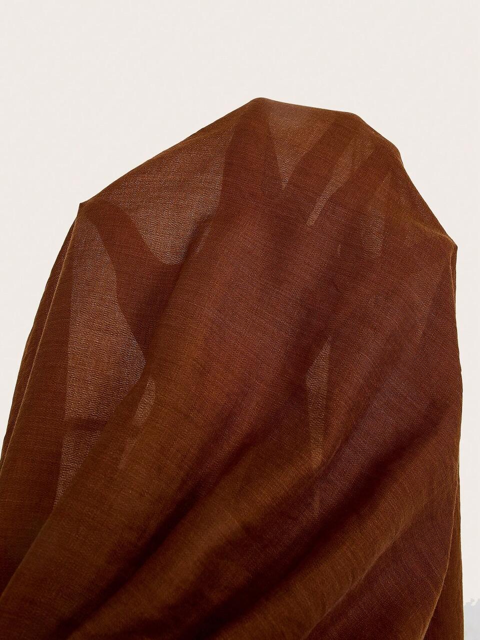 Classy And Romantic Ladies' V-Neck Dress With Pleats And Linen Fabric, Featuring A Cinched Waist Maxi Women Outfit