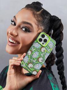 Rick and Morty X SHEIN 卡通人物印花手机壳，苹果壳 - 綠色 - 查看 8