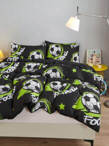 3 pezzi Set copripiumino con stampa di camion nero e rosso, traspirante e super morbido, adatto per tutte le stagioni (1 copripiumino + 2 federe, senza imbottitura), camera da letto/camera degli ospiti, disponibile in misure oversize/queen/matrimoniale/singolo - nero - Visualizzare 7