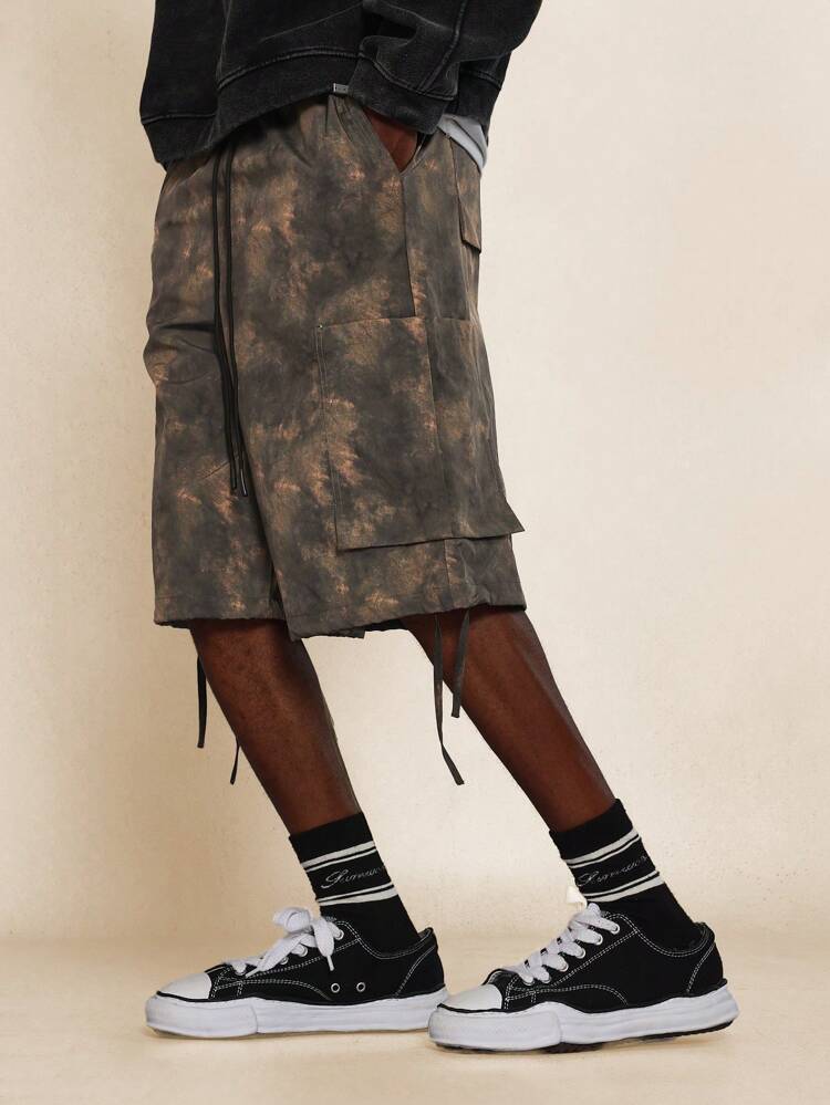 Short Denim com Estampa All Over