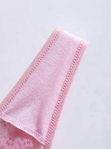 4件套蕾丝丁字裤女士性感内衣 - 彩色 - 查看 5