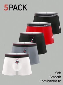 5 حزمة من السراويل السيدة السادة المطبوعة للرجال - متعدد الألوان - مشاهدة 1