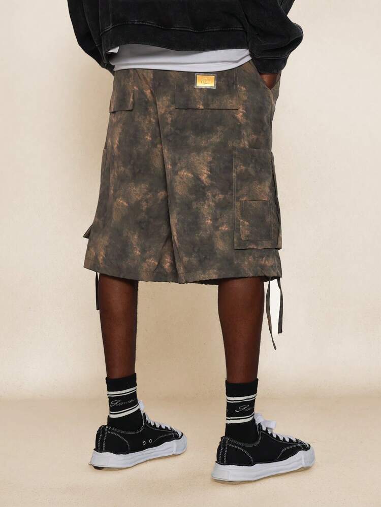 Short Denim com Estampa All Over