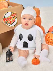 Disfraz con diseño de fantasma lindo para bebés niños, para fiestas y Halloween - Blanco - Ver 6
