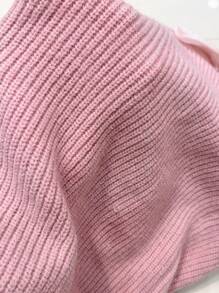 Chiquease Women's Casual Crewneck Drop Shoulder Bow Decor Sweater, Autumn/Winter Knit Pullover Fall Outfit