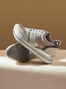 CUCCOO EASI Nuove Sneaker Casuali Leggere, Morbide E Antiscivolo Per Donne Autunno - Grigio - Visualizzare 7