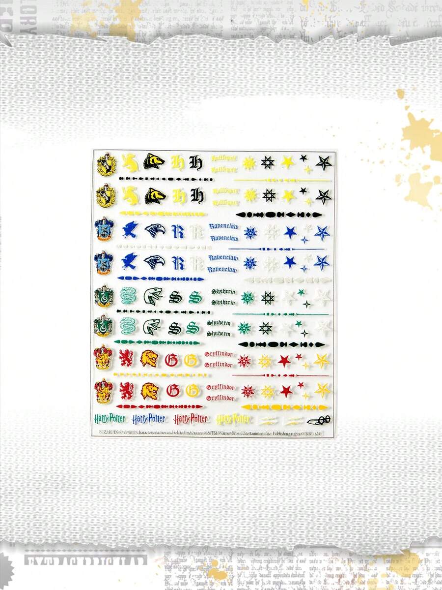 Harry Potter | ROMWE 学院风动物主题装饰贴纸 - 彩色 - 查看 1