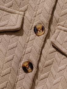 SHEIN 3 Stücke Set aus Baby Jungen Jacke aus strukturiertem Stoff, Rollkragenpullover und Hose - Verschiedenfarbig - Übersicht 11