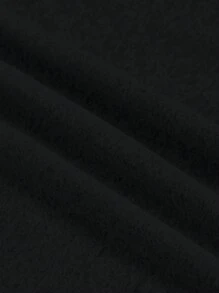 INAWLY Women's Plain V-Neck Long Sleeve Cropped Slim Fit T-Shirt, Spring And Summer , Black Crop Top Long Sleeve Fall Cloth For Women