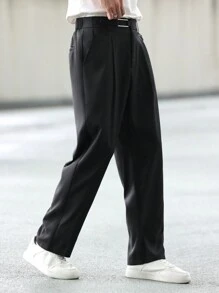 Manfinity Homme 男士休闲纯色锥形裤