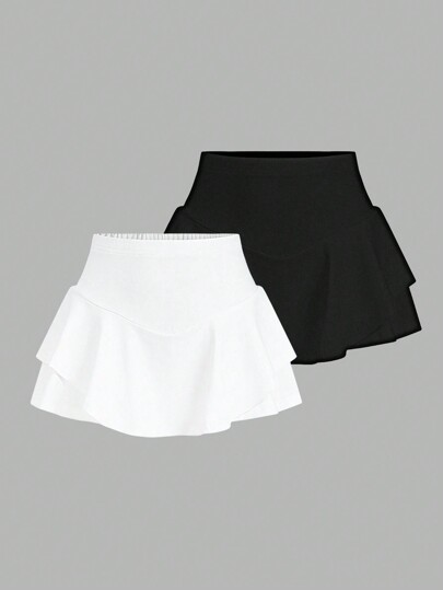 SHEIN EZwear Pantaloncini casual da donna di colore solido, estivi