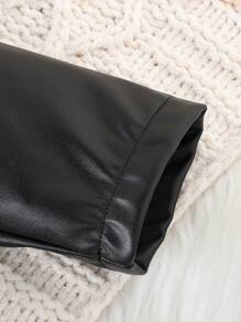 Baby Girl Fashion Lapel Collar Double-Breasted Long Sleeve Jacket, Fall/Winter