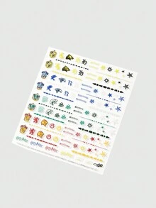 Harry Potter | ROMWE 学院风动物主题装饰贴纸 - 彩色 - 查看 3