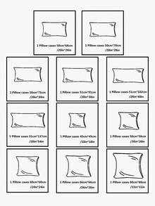 1 vỏ gối phong bì pha polyester, không bao gồm ruột gối - Hồng - Xem 3