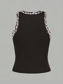SHEIN LUNE 3pcs/Set Contrast Trim Scoop Neck Tank Tops Sports Outdoor Casual Tank Top For Women