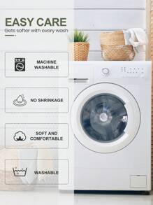 Bộ chăn ga gối 2/3 món, màu trắng, mềm mại và ấm áp, thân thiện với da, họa tiết sọc lượn sóng màu trơn, thoải mái, chống xù lông, bao gồm vỏ chăn và vỏ gối (kích cỡ S), không bao gồm chăn bông, phù hợp với giường đơn, giường đôi, giường cỡ Queen, giường cỡ King, nhiều kích cỡ có sẵn, có thể giặt máy, phù hợp cho mùa tựu trường, trang trí mùa thu, trang trí phòng ngủ. - trắng - Xem 9