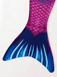 Tween Girls Mermaid Princess Bikini Swimwear - Blue - View 7