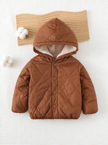 Cozy Pixies Omkeerbare Cartoon Bear Ear Hoodie Dikke Thermische Gevoerde Buitenkleding Voor Babyjongen