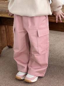 DAZY Girls' Oversized Pocket Sweatpants, Fall Clothes - Pink - View 1