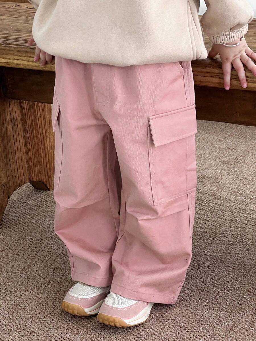 DAZY Girls' Oversized Pocket Sweatpants, Fall Clothes - Pink - View 1