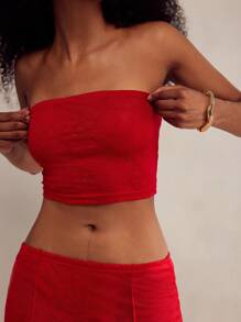 Forever 21 Brunch Trang phục cho phụ nữ Bộ quần áo cho phụ nữ Trang phục lễ hội Rave - Đỏ - Xem 8