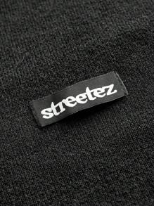 Manfinity NXTstreet Men's Loose Letter Pattern Crew Neck Long Sleeve Casual Sweater, Autumn/Winter - Dark Grey - View 5