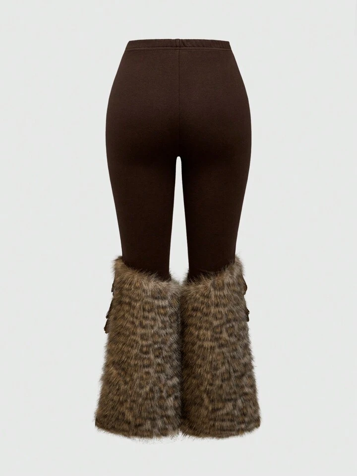 パンツ 00s grunge y2k punk leopard flare pants 1718700813a2830607cc8c83311275