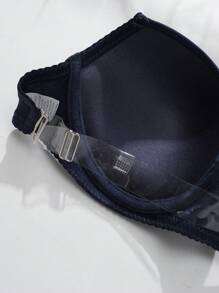 1 pieza Brasier con varilla de soporte y tirantes invisibles de estilo básico y unicolor para mujer - Azul - Ver 4