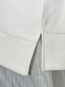 FRIFUL Casual Letter Embossing Raglan Sleeve Sweatshirt,Fall Women Clothes - Beige - View 8