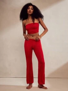 Forever 21 Brunch Trang phục cho phụ nữ Bộ quần áo cho phụ nữ Trang phục lễ hội Rave - Đỏ - Xem 6