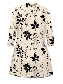 Bộ 3 món trang phục thường ngày cổ điển thanh lịch họa tiết hoa cỡ lớn - Nhiều màu - Xem 6