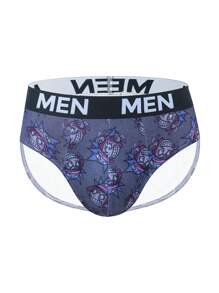 5pcs Men's Casual Letter Pattern Briefs