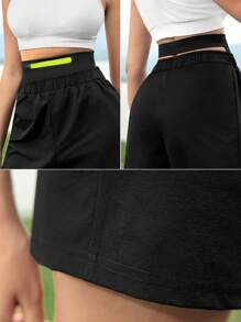 In My Nature Pantaloni scurți pentru sport în aer liber pentru navetă, cu talie înaltă, buzunar ascuns detașabil, pantaloni scurți pentru alergare, respirabili