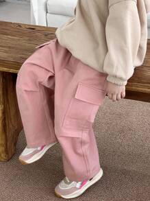 DAZY Girls' Oversized Pocket Sweatpants, Fall Clothes - Pink - View 7