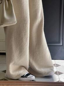 DAZY 2pcs Women's Collared Pullover Sweater & Pants Set Fall