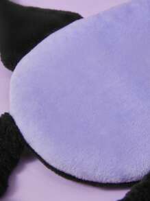 HELLO KITTY AND FRIENDS | SHEIN Kuromi Embroidered Sleep Mask,Vacation - Black - View 5