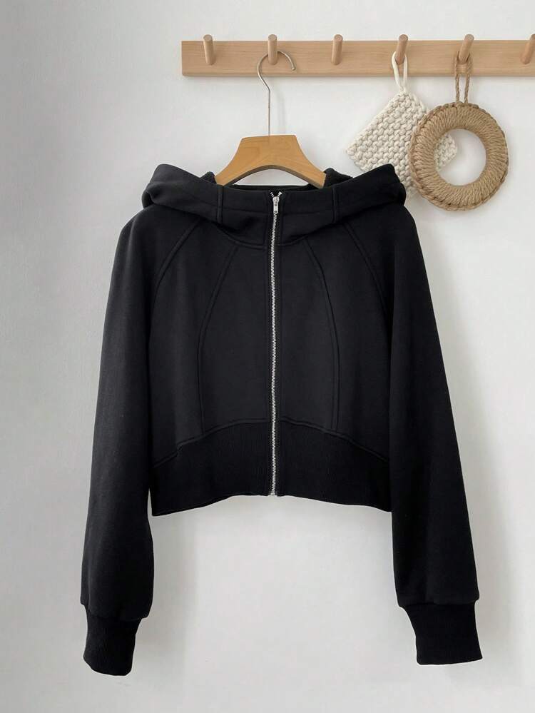 Women's Warm Thermal Lined Short Hooded Jacket,Thermal Lined Fall,Winter