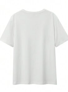 Calvaya Plus Size Romantic Eiffel Tower Bicycle Printed Casual Short Sleeve T-Shirt, Bonjour Paris Graphic Tees Women Tops, For Summer