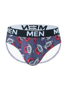 5pcs Men's Casual Letter Pattern Briefs