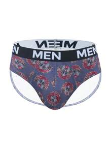 5pcs Men's Casual Letter Pattern Briefs