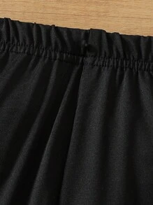 2 pezzi/Set Outfit alla moda e carino per bimbe piccole con maglietta a maniche lunghe con scollo a equipaggio e stampa a matita e pantaloni casual, primavera e autunno - Multicolore - Visualizzare 7