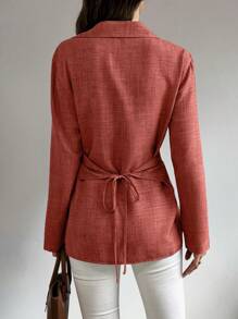 Calvaya 大码纽扣式长袖休闲衬衫