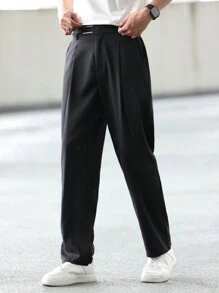 Manfinity Homme 男士休闲纯色锥形裤