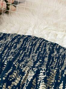 Trelyra 女士扎染印花连身裤宽松阔腿连身裤